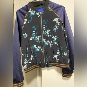 Ladies Floral Bomber Jacket.